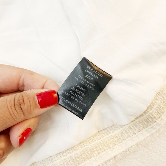 Greylin Joselyn Striped Jacket Fringe Detail Cream Size L - Picture 6 of 7